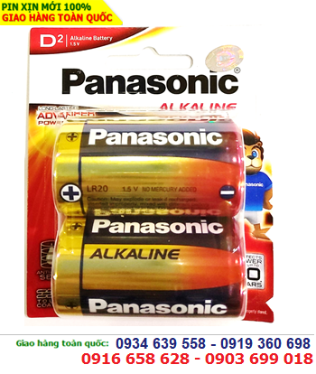 Pin đại D 1,5v Panasonic LR20T/2B Longer Lasting Alkaline _Japan